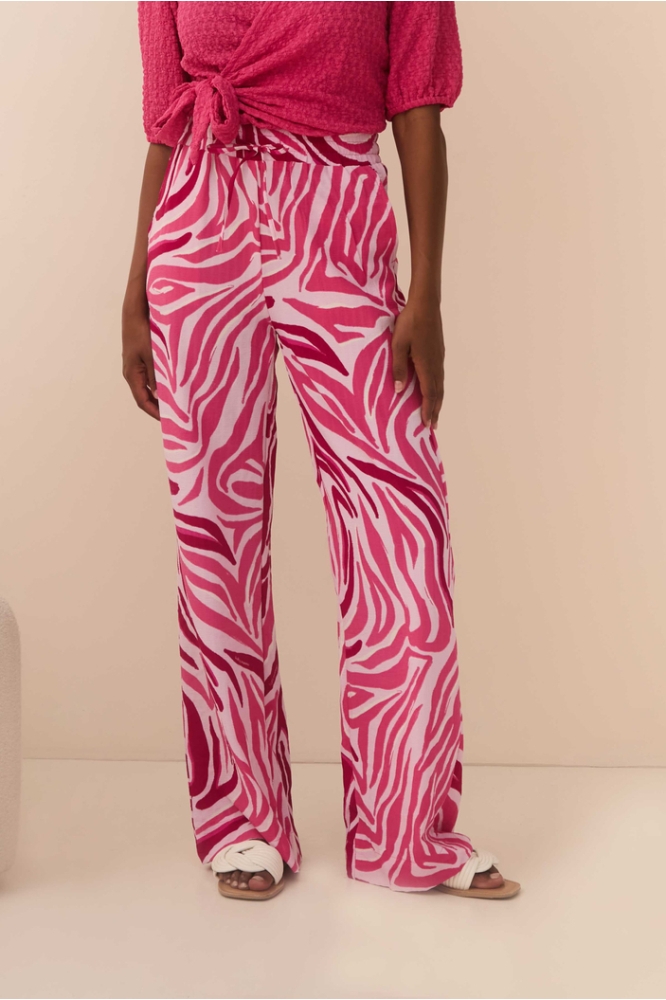 TROUSER DALILA QD35 1 784 logo zebra print